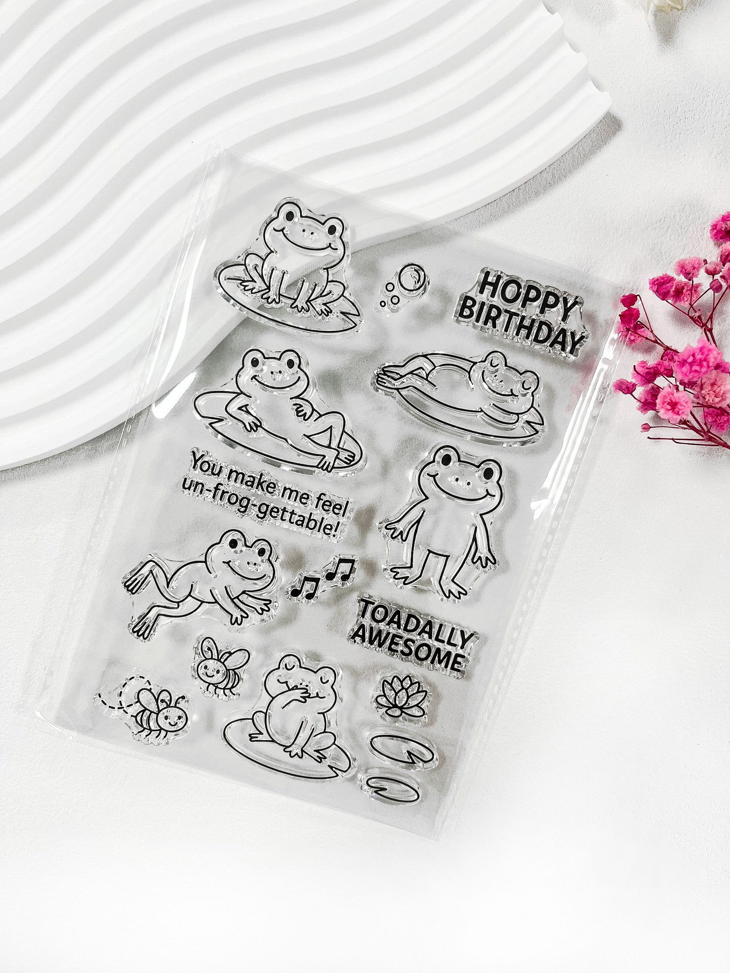 Froggy Friends Clear Stamps & Dies Set – Un-Frog-Gettable Fun!