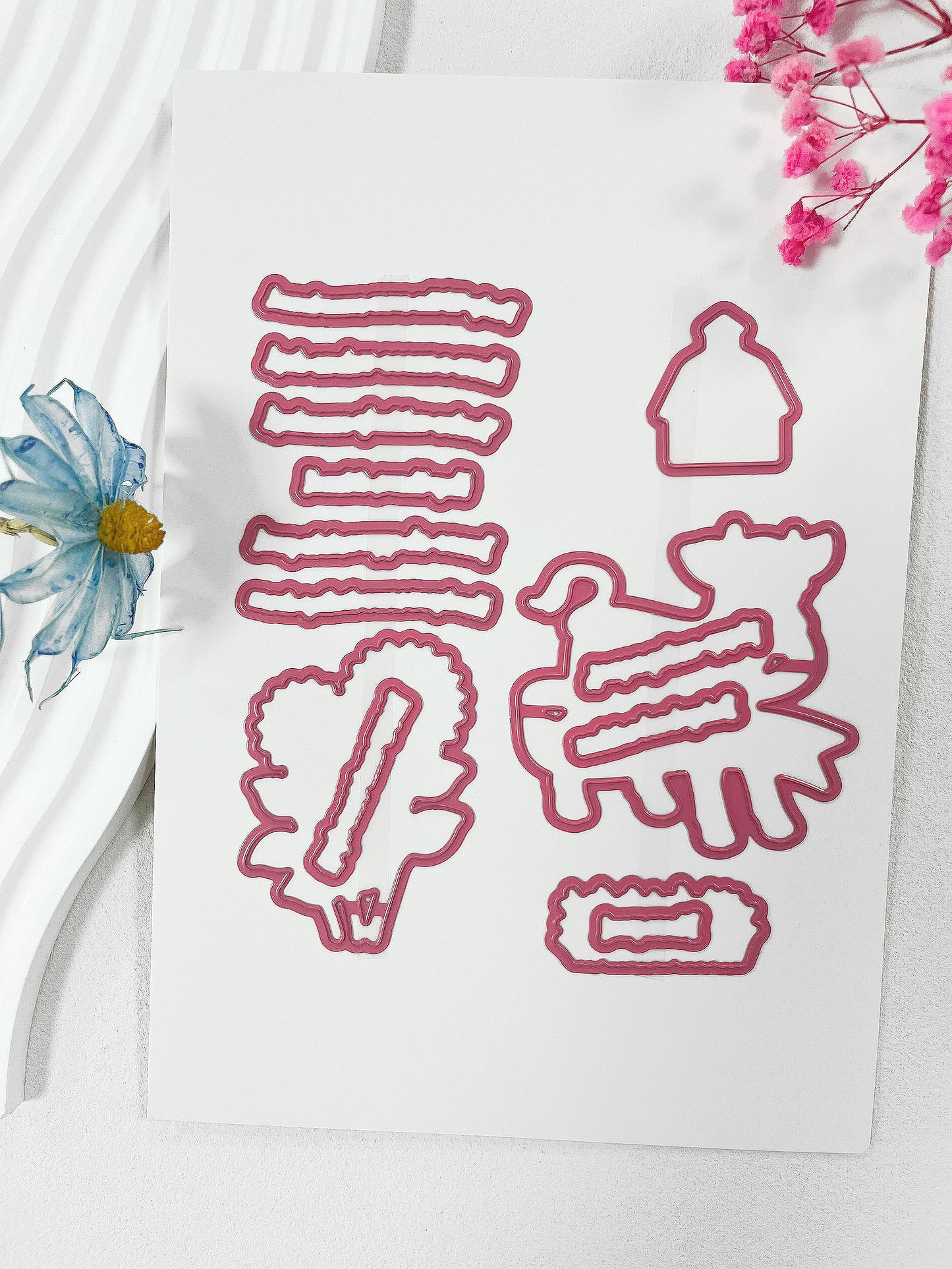 Cows Clear Stamps and Die Set – Perfect for Farm-Inspired Crafts