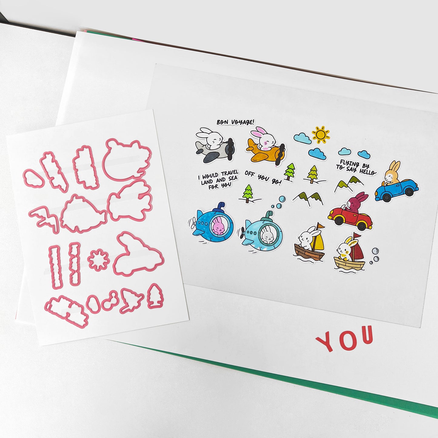 Travel Land and Sea Clear Stamp & Die Set – 4x6 Inches