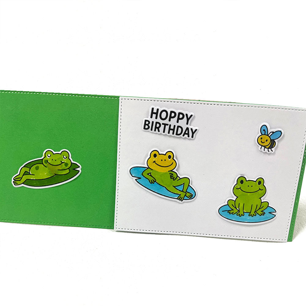 Froggy Friends Clear Stamps & Dies Set – Un-Frog-Gettable Fun!
